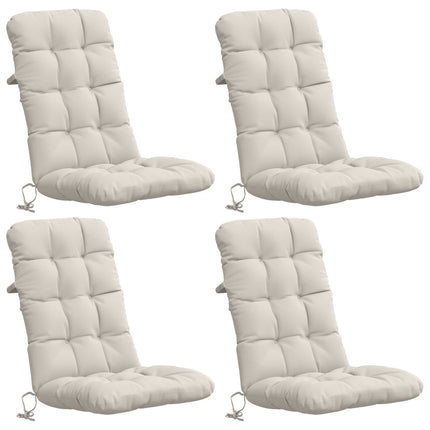 4-delt højt rygstol puder VIANEN 4 pcs 100% polyester Hvid