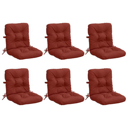 6-delt højt rygstol puder VIANEN 6 pcs 100% polyester Rød