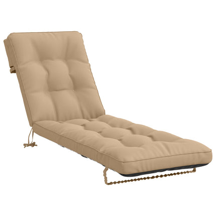 Solseng Pude VIANEN 100% polyester Sandfarvet 200 x 55 x 8 cm