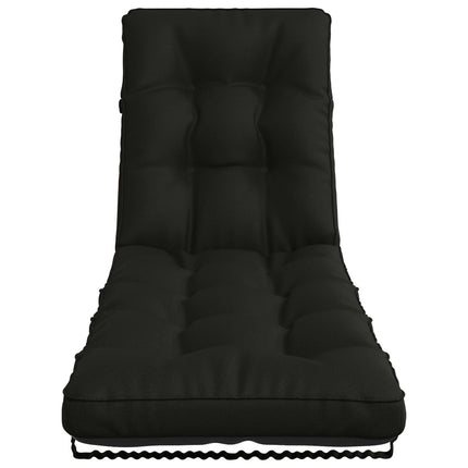 Solseng Pude VIANEN 100% polyester Sort 200 x 55 x 8 cm