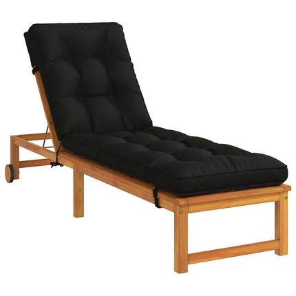 Solseng Pude VIANEN 100% polyester Sort 200 x 55 x 8 cm