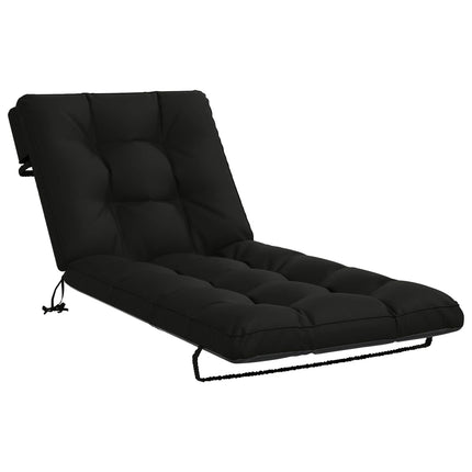 Solseng Pude VIANEN 100% polyester Sort 200 x 70 x 8 cm