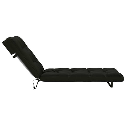 Solseng Pude VIANEN 100% polyester Sort 200 x 70 x 8 cm