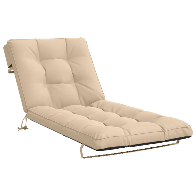 Solseng Pude VIANEN 100% polyester Cremefarvet 200 x 80 x 8 cm