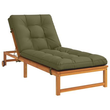 Solseng Pude VIANEN 100% polyester Olivengrøn 200 x 90 x 8 cm