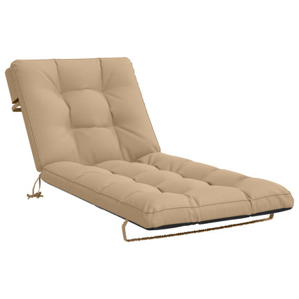 Solseng Pude VIANEN 100% polyester Sandfarvet 200 x 90 x 8 cm