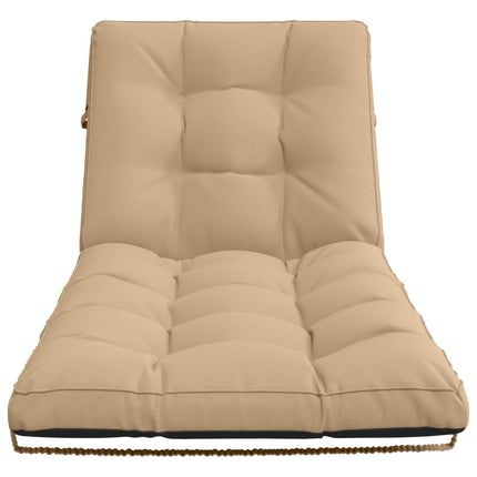 Solseng Pude VIANEN 100% polyester Sandfarvet 200 x 90 x 8 cm