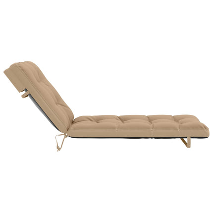 Solseng Pude VIANEN 100% polyester Sandfarvet 200 x 90 x 8 cm