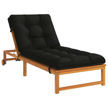 Solseng Pude VIANEN 100% polyester Sort 200 x 90 x 8 cm
