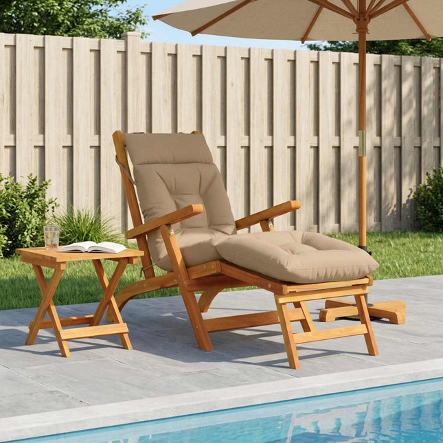 Solseng Pude VIANEN 100% polyester Sandfarvet 200 x 60 x 8 cm