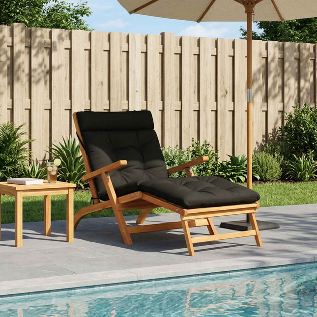 Solseng Pude VIANEN 100% polyester Sort 200 x 80 x 8 cm