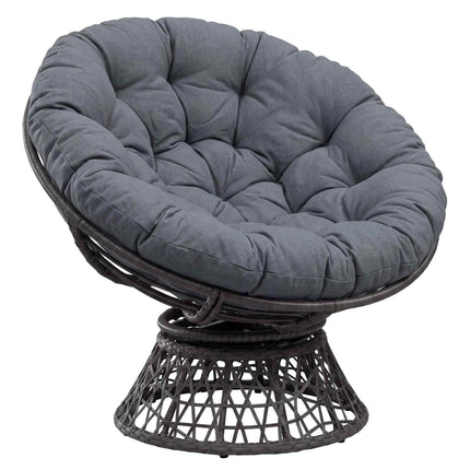 Papasan stolspude VIANEN 100% polyester Blå Ø 130 x 12 cm