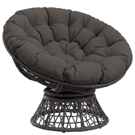 Papasan stolspude VIANEN 100% polyester Antracit Ø 120 x 12 cm