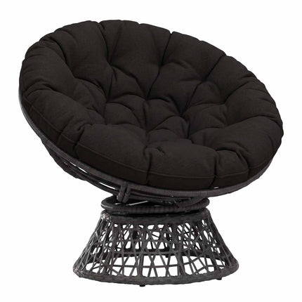 Hængestolspude VIANEN 100% polyester Sort Ø 80 x 12 cm