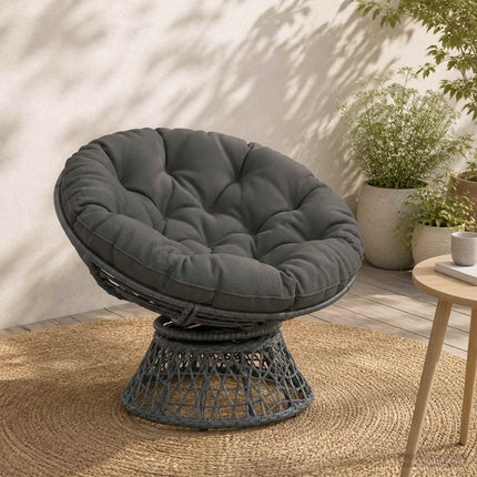 Hængestolspude VIANEN 100% polyester Grå Ø 80 x 12 cm