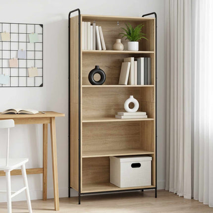 Bogskab 55,5 x 33 x 174 cm Konstrueret træ Sonoma-eg