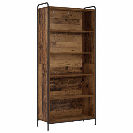 Bogskab 55,5 x 33 x 174 cm Konstrueret træ Gammelt træ