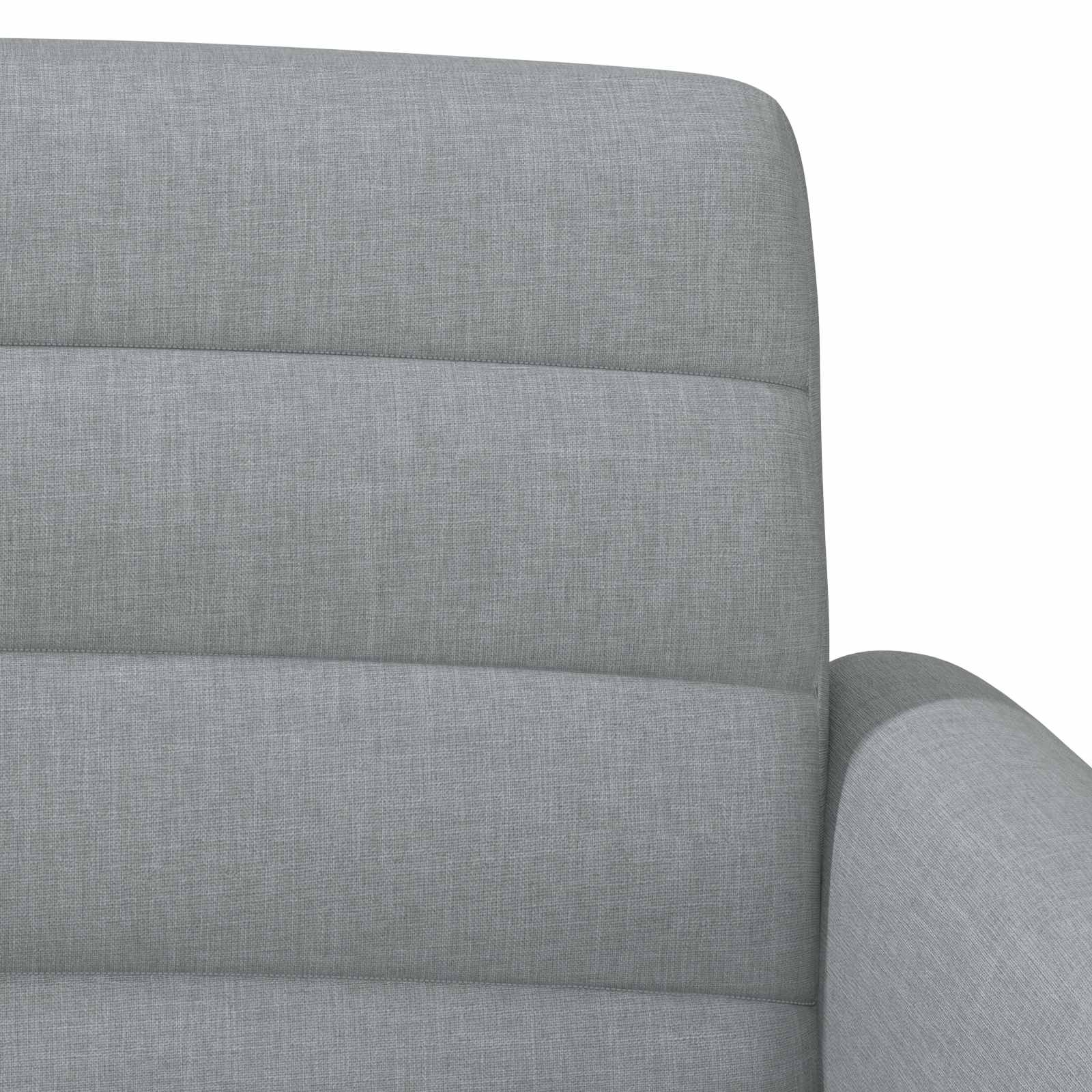 Lænestol med knap tufting Lysegrå 116 x 67 x 80 cm Stof
