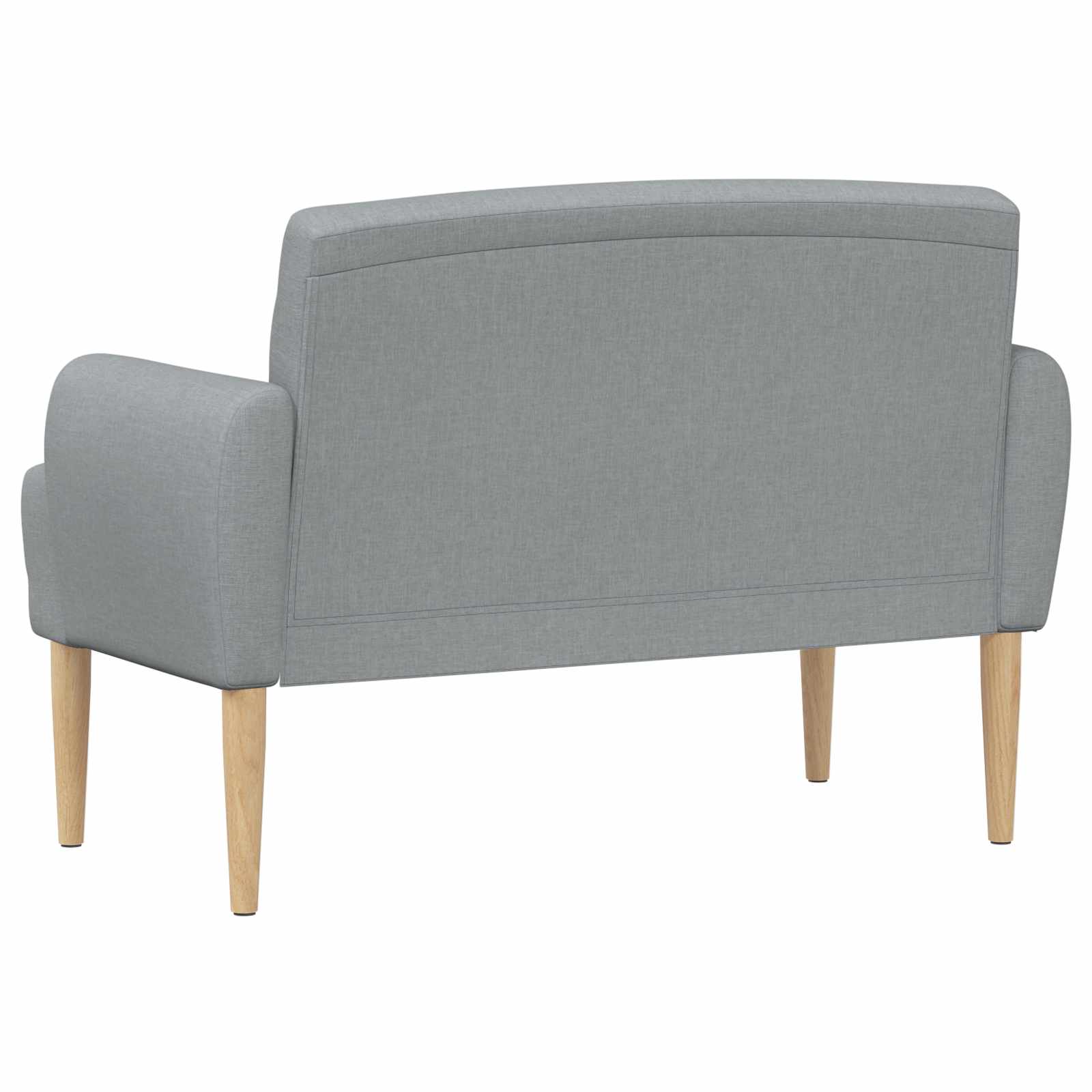 Lænestol med knap tufting Lysegrå 116 x 67 x 80 cm Stof