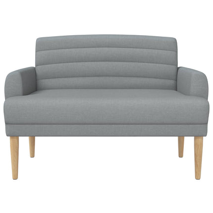 Lænestol med knap tufting Lysegrå 116 x 67 x 80 cm Stof