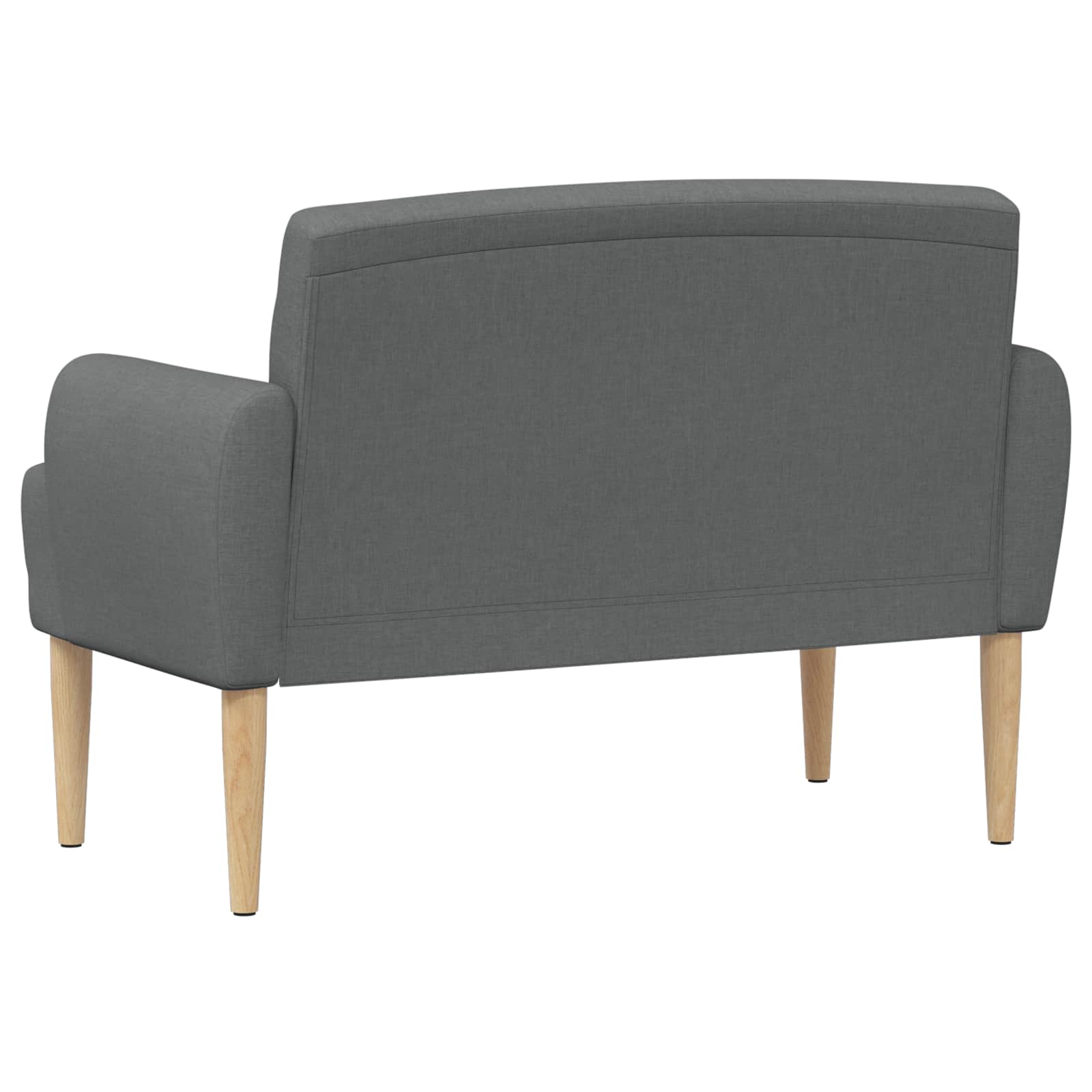 Lænestol med knap tufting Mørkegrå 116 x 67 x 80 cm Stof