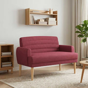 Lænestol med knap tufting Vinrød 116 x 67 x 80 cm Stof