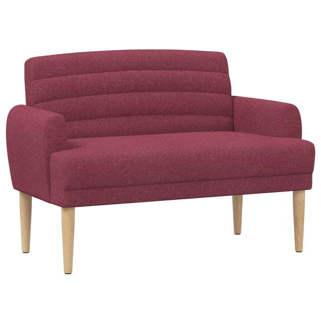 Lænestol med knap tufting Vinrød 116 x 67 x 80 cm Stof