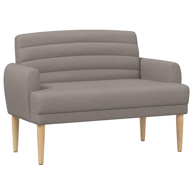 Lænestol med knap tufting Gråbrun 116 x 67 x 80 cm Stof