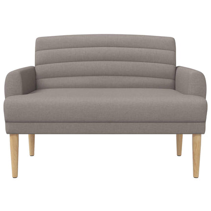 Lænestol med knap tufting Gråbrun 116 x 67 x 80 cm Stof