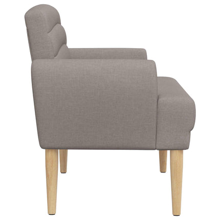 Lænestol med knap tufting Gråbrun 116 x 67 x 80 cm Stof