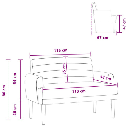 Lænestol med knap tufting Gråbrun 116 x 67 x 80 cm Stof