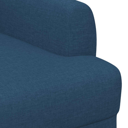 Lænestol med knap tufting Blå 116 x 67 x 80 cm Stof