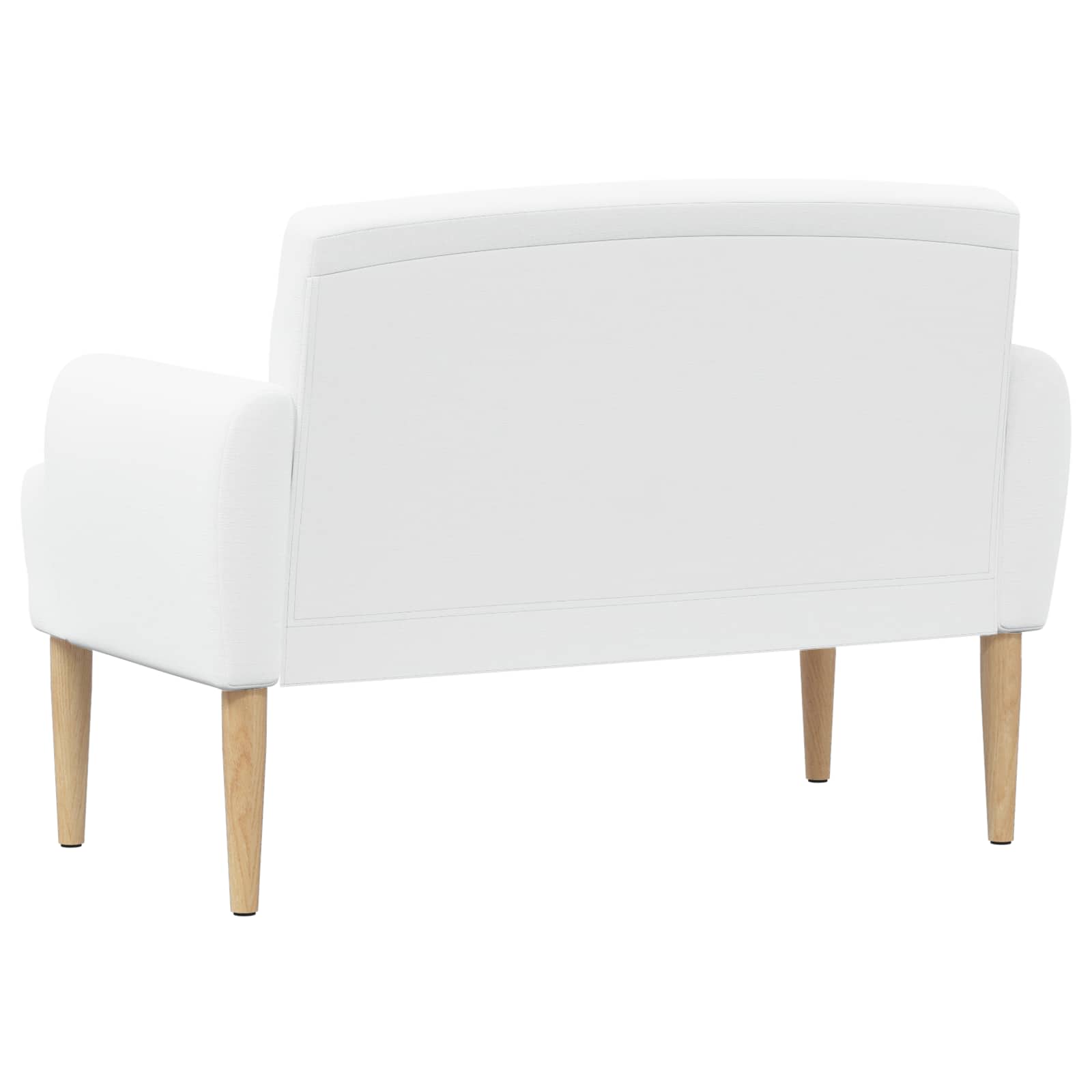 Lænestol med knap tufting Hvid 116 x 67 x 80 cm Stof