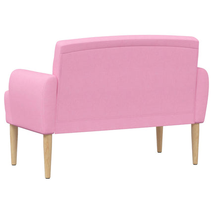 Lænestol med knap tufting Lyserød 116 x 67 x 80 cm Stof
