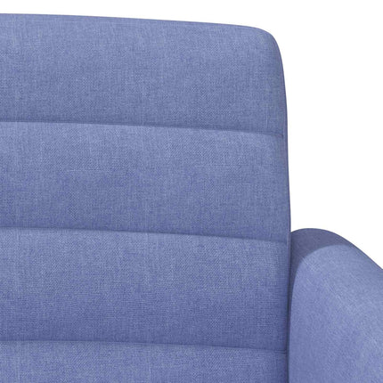 Lænestol med knap tufting Jeans blå 116 x 67 x 80 cm Stof