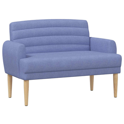 Lænestol med knap tufting Jeans blå 116 x 67 x 80 cm Stof
