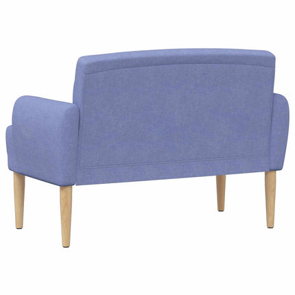 Lænestol med knap tufting Jeans blå 116 x 67 x 80 cm Stof