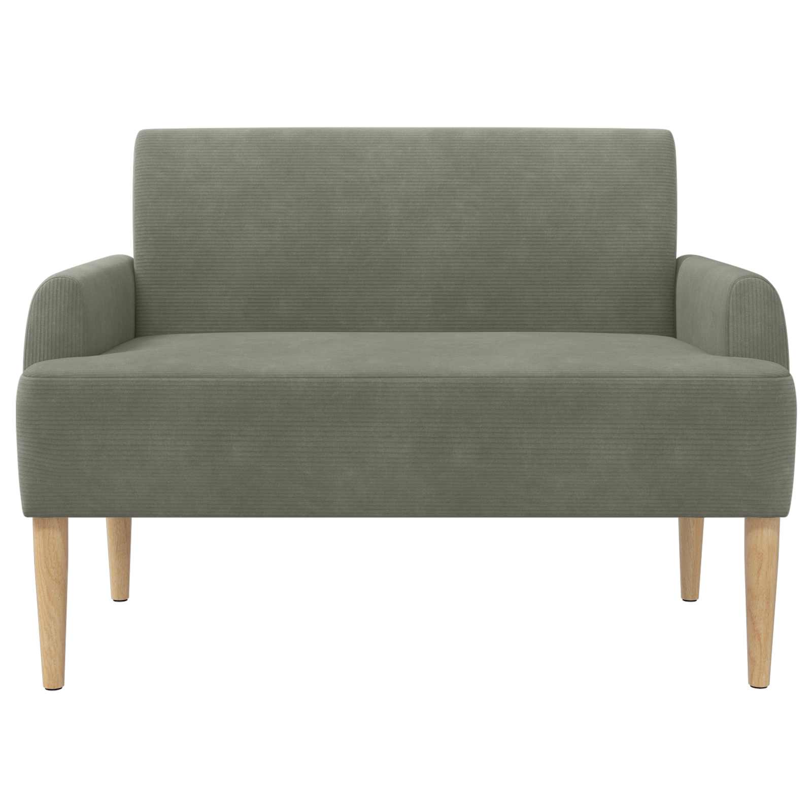 Lænestol med knap tufting Lysegrå 116 x 67 x 81 cm Velourstof