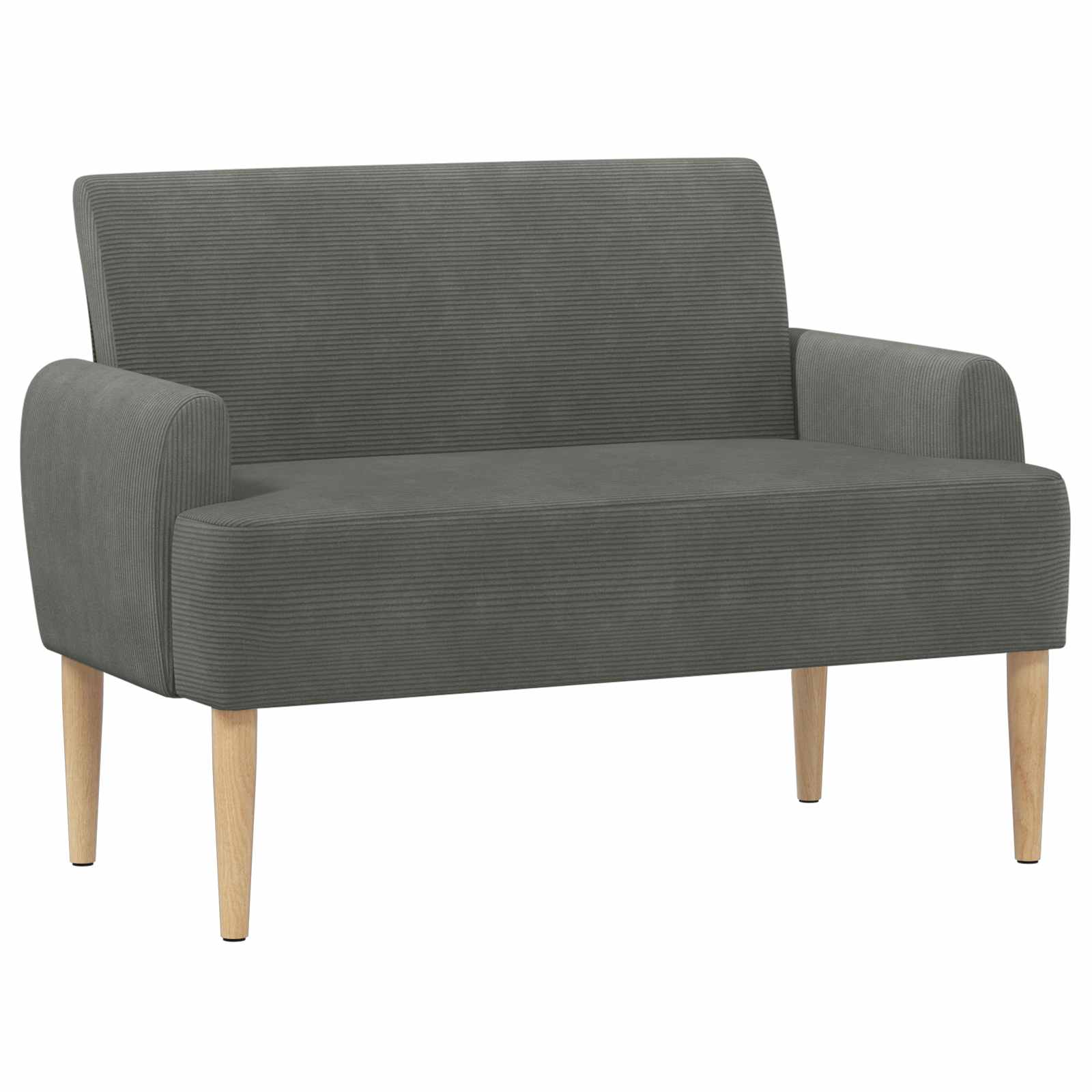 Lænestol med knap tufting Mørkegrå 116 x 67 x 81 cm Velourstof