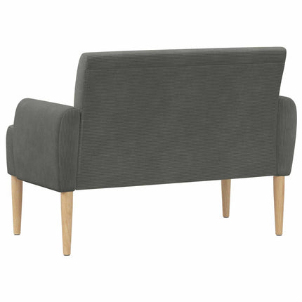 Lænestol med knap tufting Mørkegrå 116 x 67 x 81 cm Velourstof