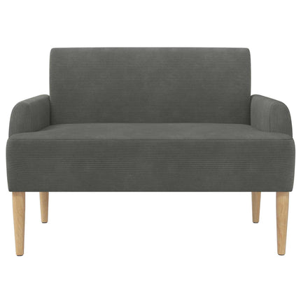 Lænestol med knap tufting Mørkegrå 116 x 67 x 81 cm Velourstof