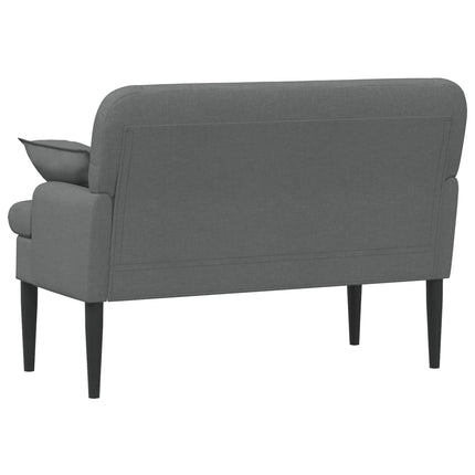 Lænestol med knap tufting Mørkegrå 111 x 68 x 80 cm Stof