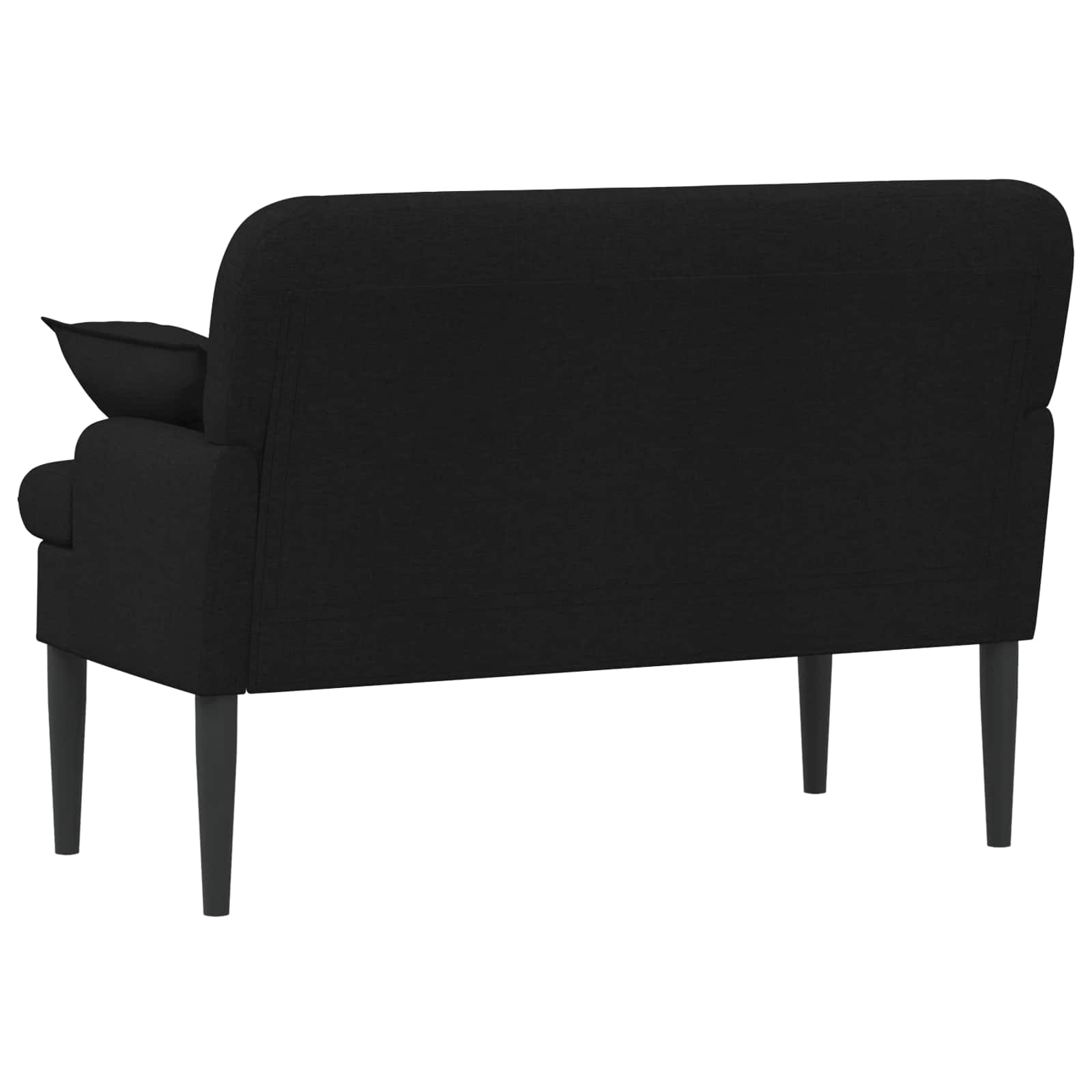 Lænestol med knap tufting Sort 111 x 68 x 80 cm Stof