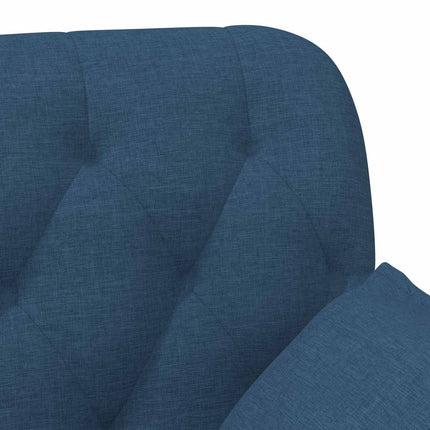 Lænestol med knap tufting Blå 111 x 68 x 80 cm Stof