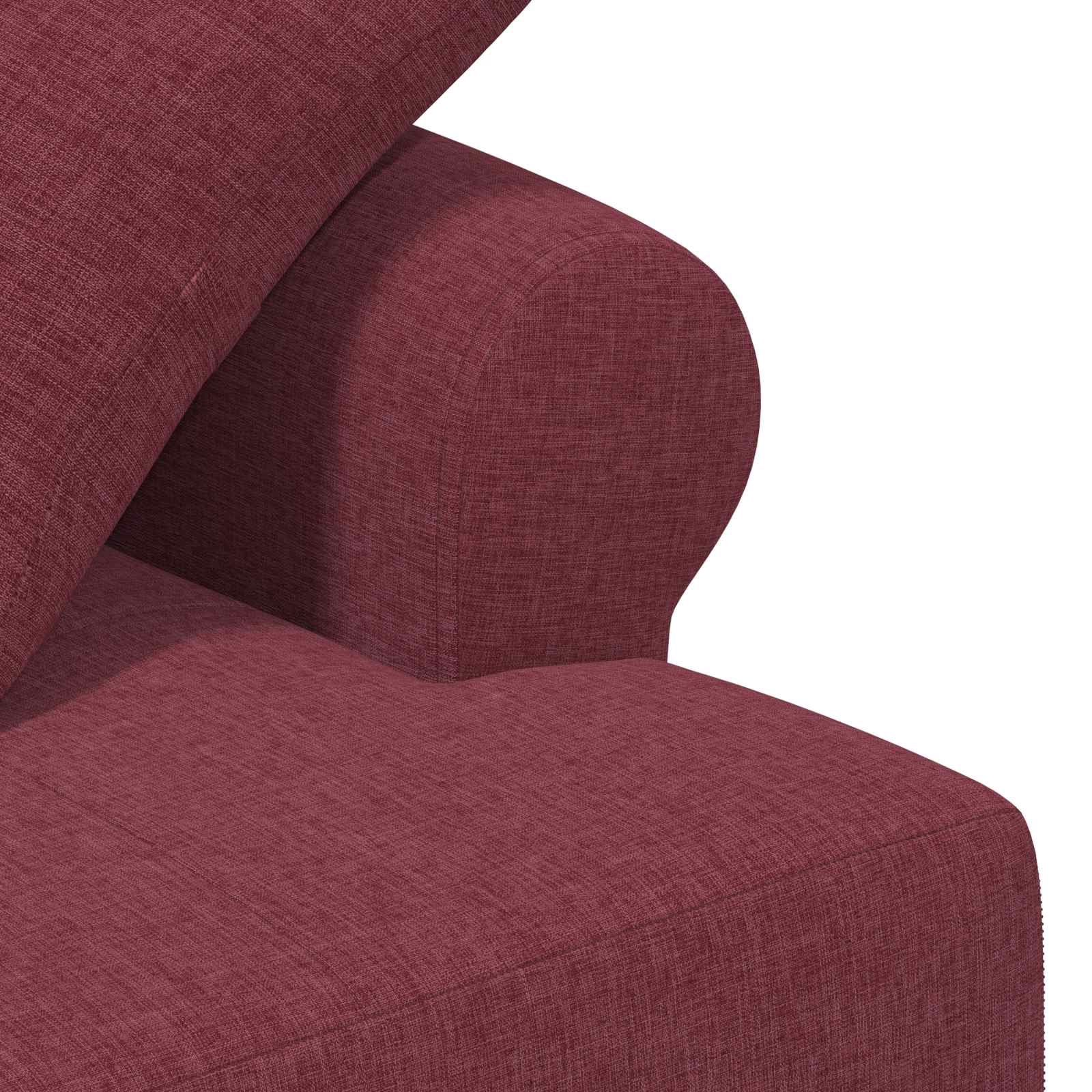 Lænestol med knap tufting Vinrød 120 x 65 x 79 cm Stof