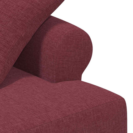 Lænestol med knap tufting Vinrød 120 x 65 x 79 cm Stof
