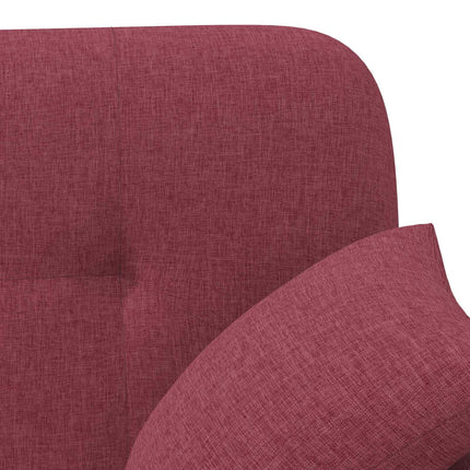 Lænestol med knap tufting Vinrød 120 x 65 x 79 cm Stof