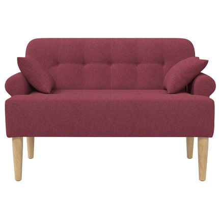 Lænestol med knap tufting Vinrød 120 x 65 x 79 cm Stof