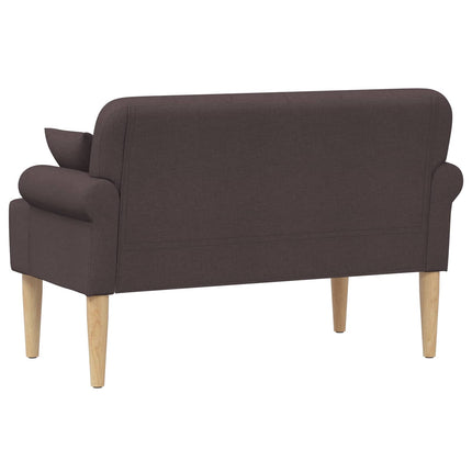 Lænestol med knap tufting Mørk Brun 120 x 65 x 79 cm Stof