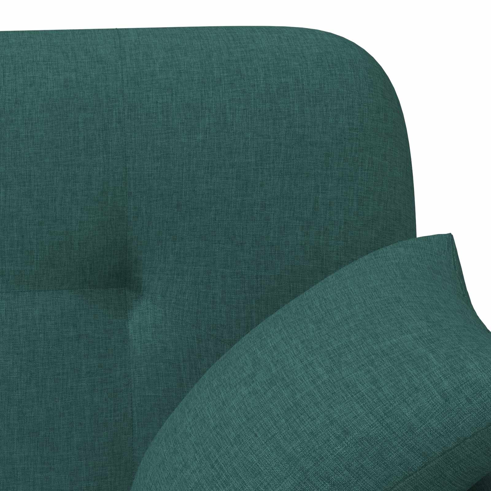 Lænestol med knap tufting Mørkegrøn 120 x 65 x 79 cm Stof